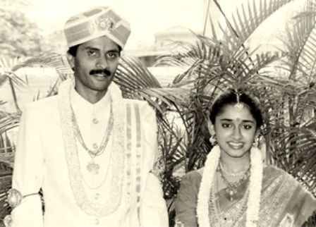 Malavika Krishna with her Husband VG Siddhartha