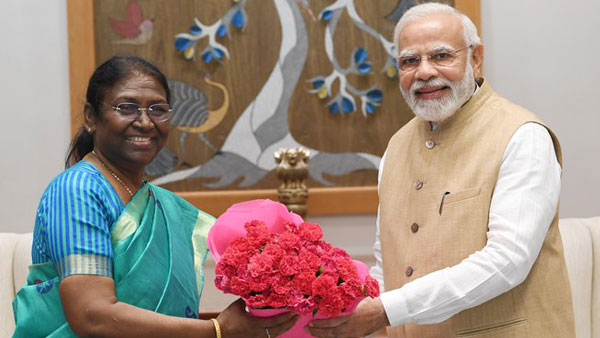 Draupadi Murmu with PM Modi