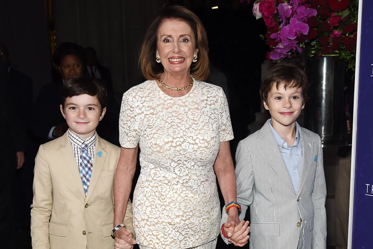 Nancy Pelosi with her Son