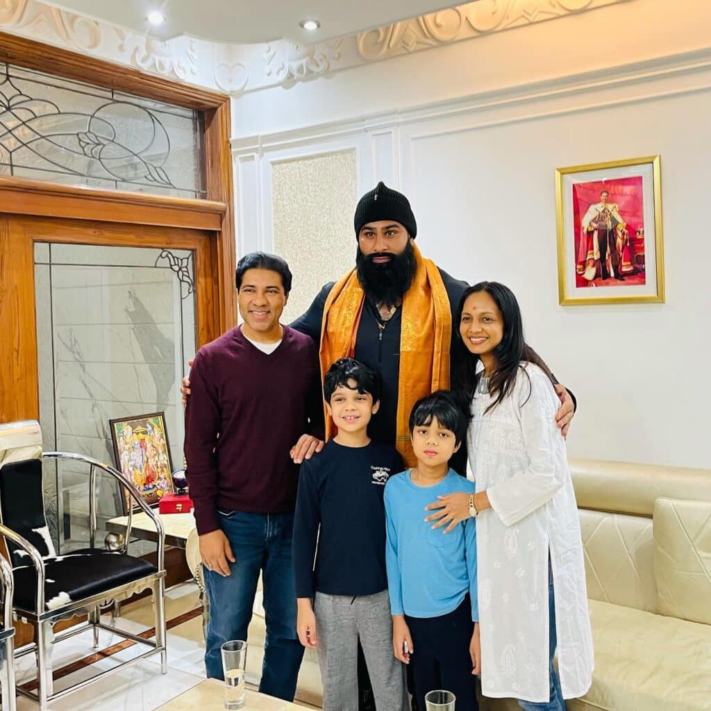 Veer Mahaan with his Family