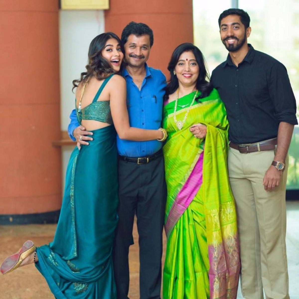 Pooja Hegde with her Family
