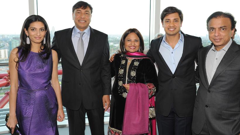 Lakshmi Mittal with his Family