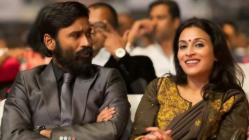 Dhanush with his Wife