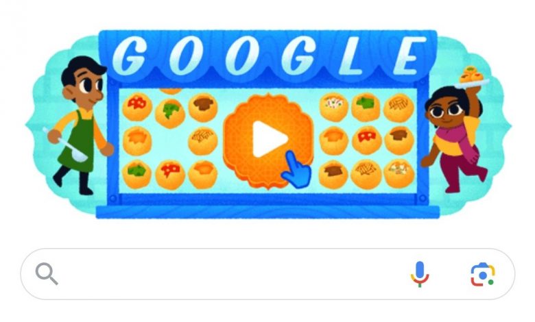 Google Doodle Celebrates Pani Puri - Honours World Record of Madhya Pradesh
