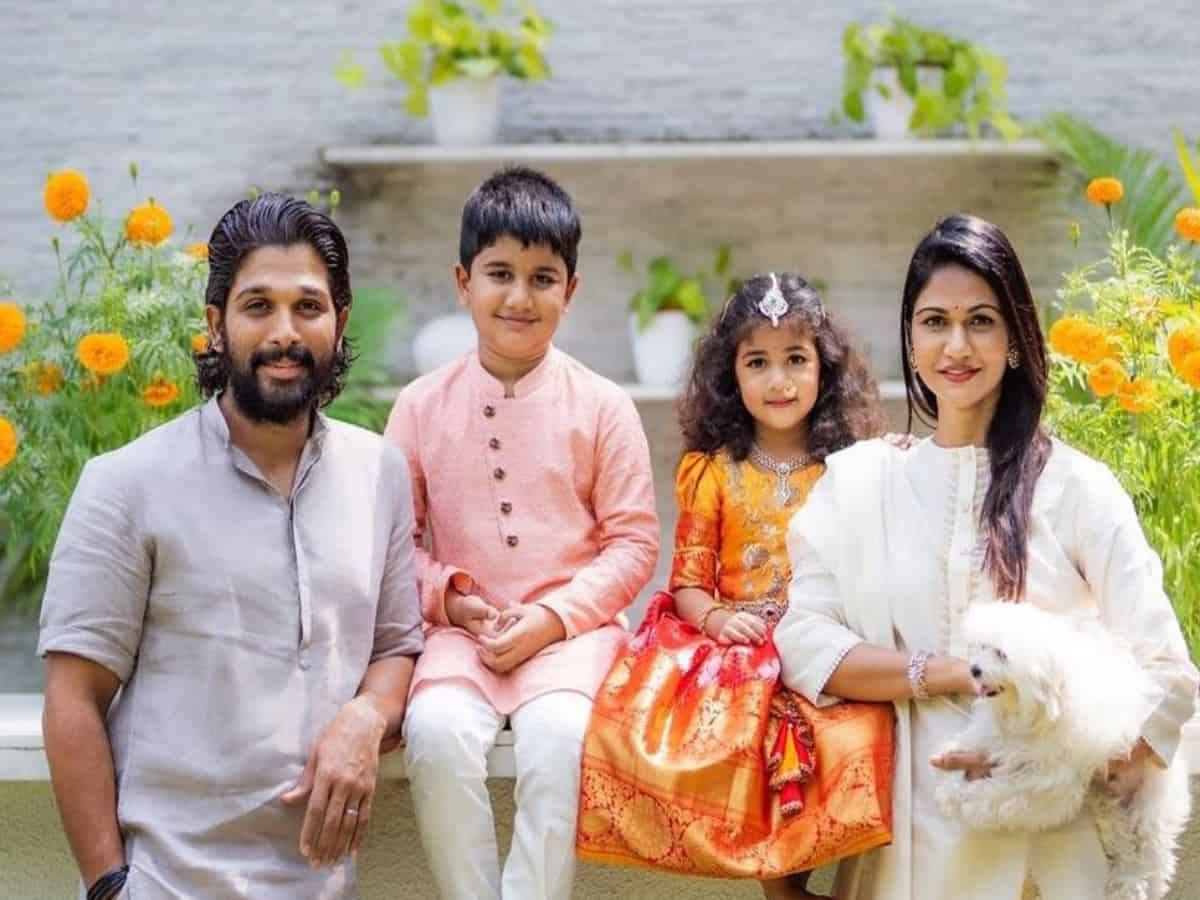 Allu_Arjun with his Family