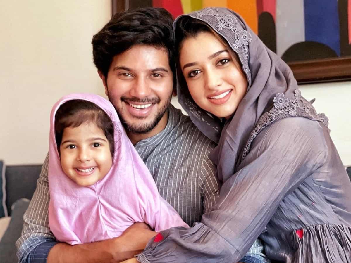 Dulquer_Salmaan with his Family