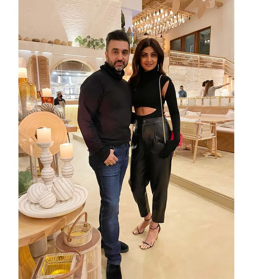 Raj_Kundra with his Wife