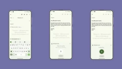 Draft email with voice