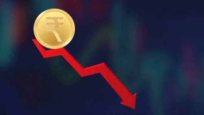 Rupee plunges 13